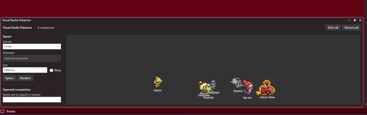 Visual Studio Pokémon Demo