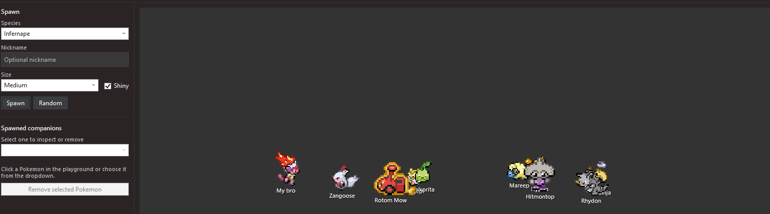 Visual Studio Pokémon Screenshot